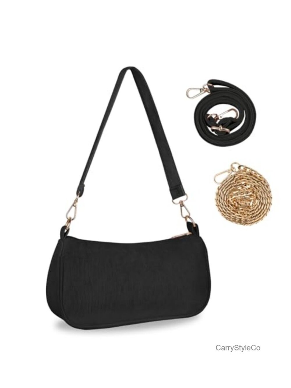 Corduroy Small Hobo Shoulder Bag Crossbody Purse with Removable Straps